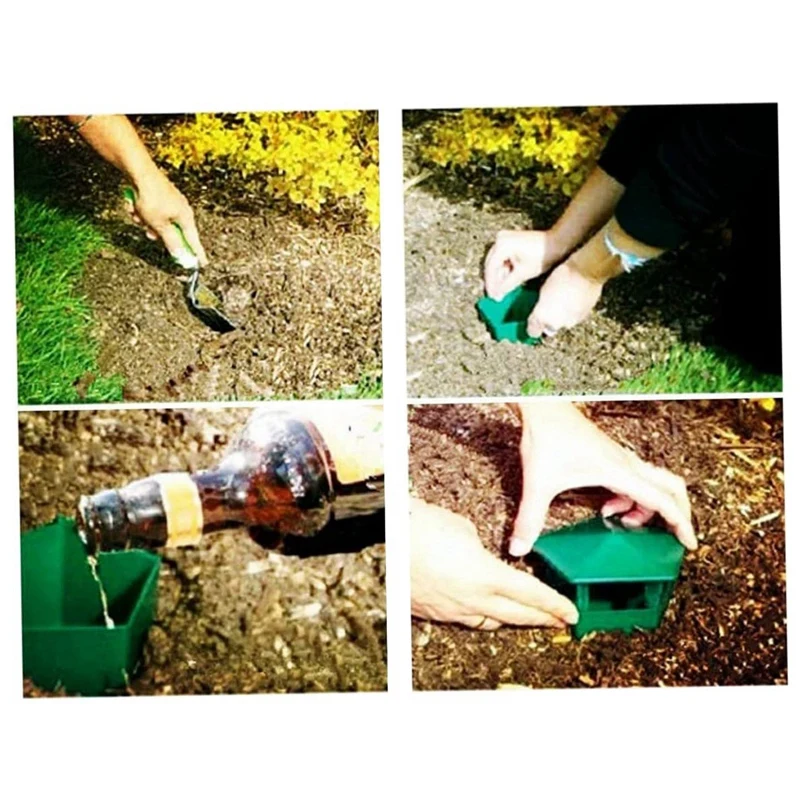 12 Pieces Green Snail Traps Eco-Friendly To Catch Slugs Snails Catcher, Safe For Kids And Pets