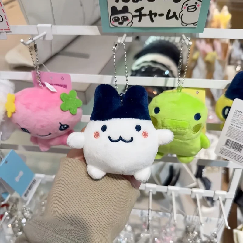 

New Kawaii Anime Mametchi Doll Keychain Creative Cartoon Mimitchi Backpack Toy Decoration To Send Friend Adorable Christmas Gift