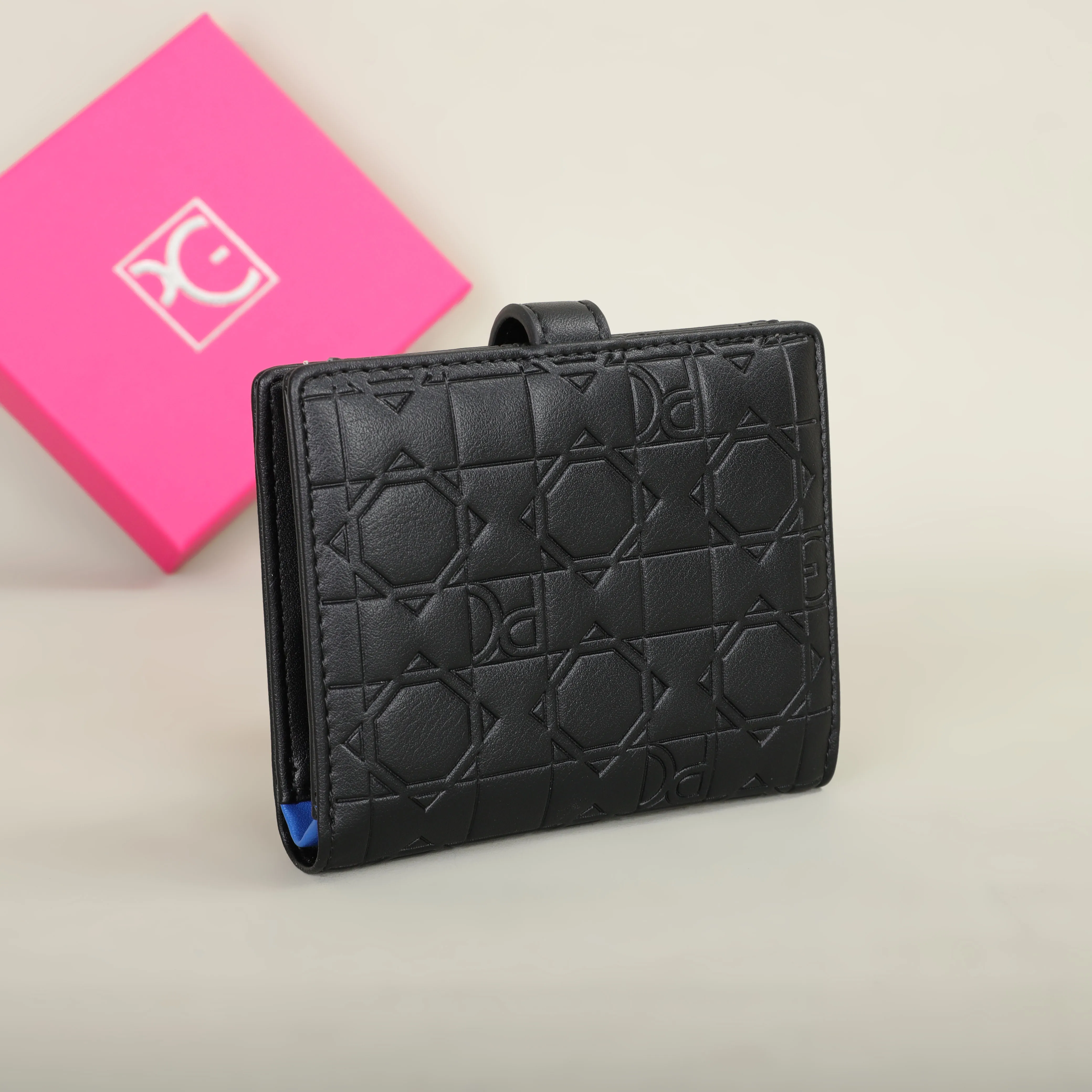 PG Wallet Fashion Classic Retro Damen-Universal-Geldbörse mit Buchstabendruck, tragbare Kartentasche, Zero Wallet – Detail 3