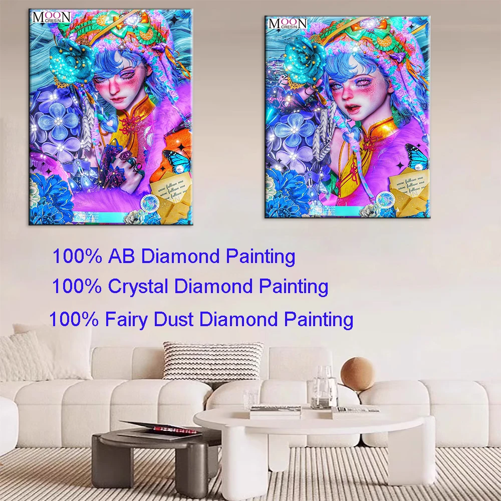 Monster Greek Mythology 100%Fairy Dust Square Diy Diamond Painting Cross Stitch Embroidery Mosaic Home Decor Picture Rhinestones