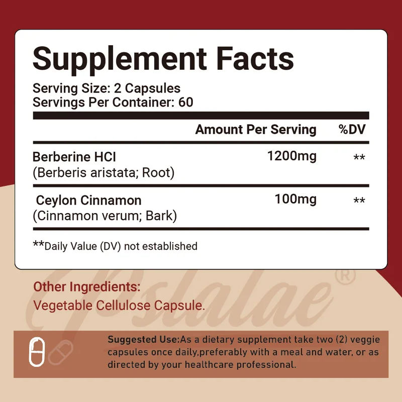 Berberine - Antioxidant, Supports Cellular Energy, Promotes Brain, Heart and Cardiovascular Health, Improves Digestion, Immunity
