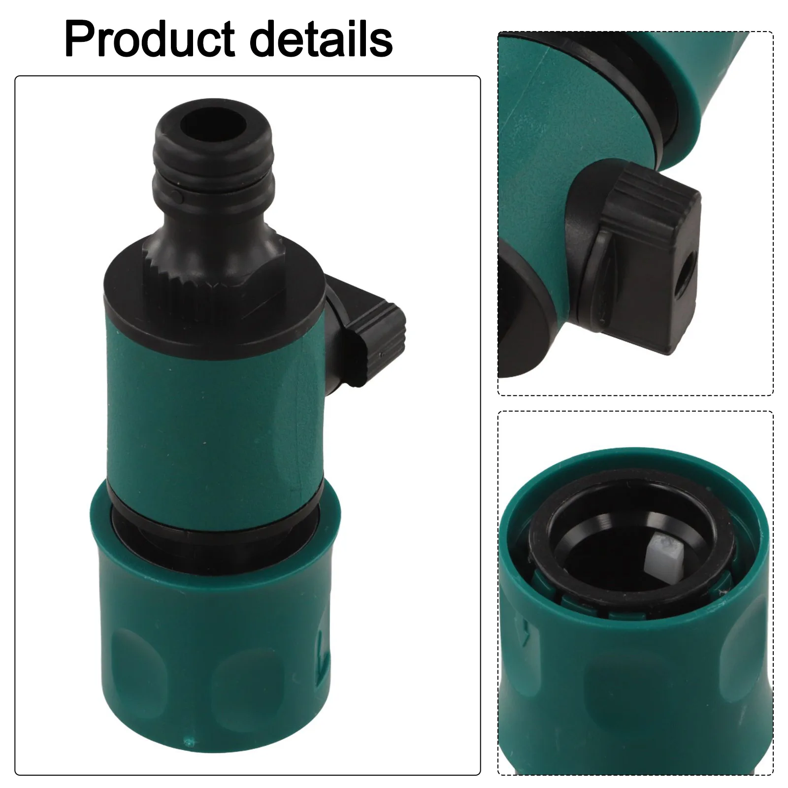 Plants Villas Hose Connector Accessories Garden Hose Pipe In Line Tap Parts Shut Off Tool Valve Connect ABS TPR