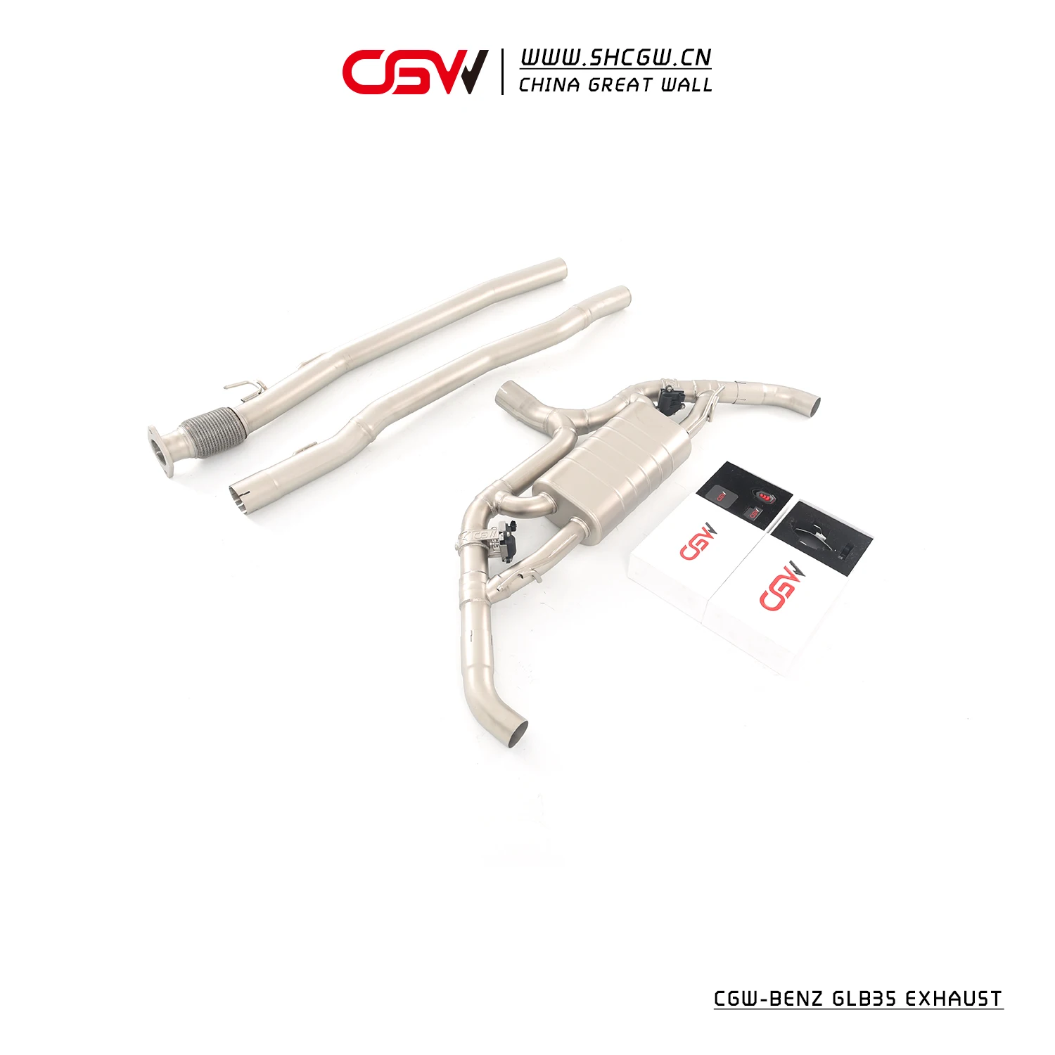 Stainless Steel Exhaust Piping System Muffler  Cat-back for  GLB35  2020-2025