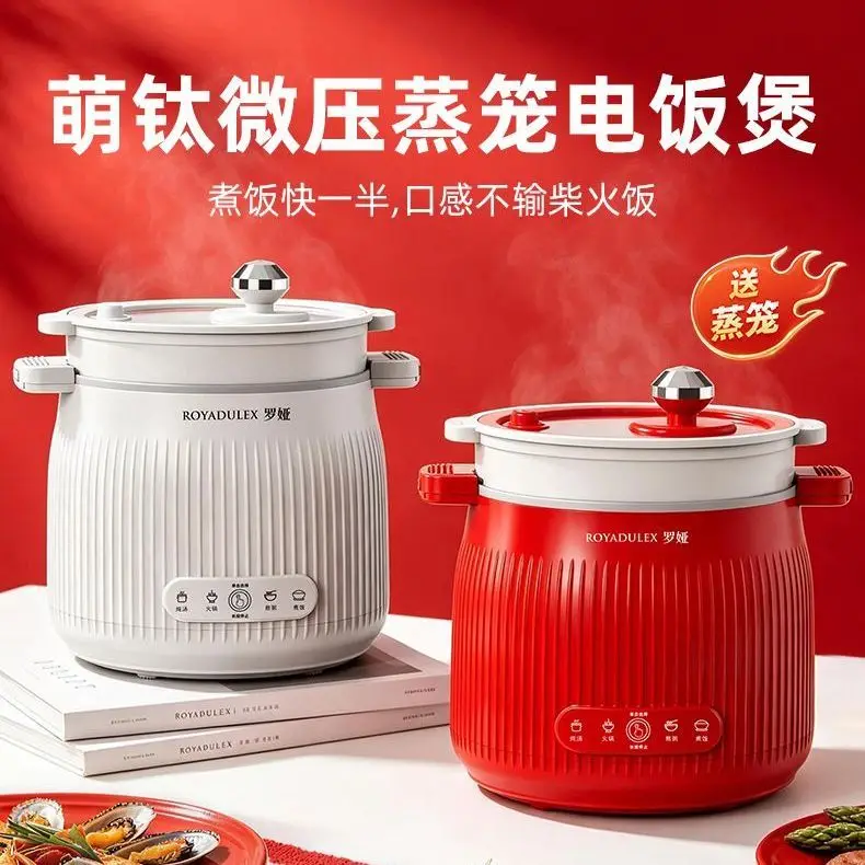 Rice cooker non-stick pan household multi-functional rental house complementary food soup pot small electric cooking pot