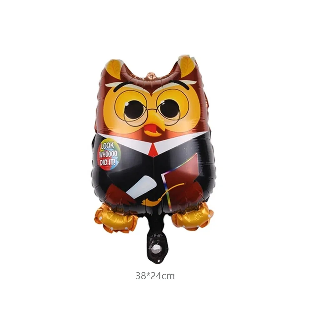 10/20Pcs Mini Graduation Balloons Woodpecker Owl Doctor Air Globos Congrats Grad Ceremony Party Kids Gift Baby Shower Toys