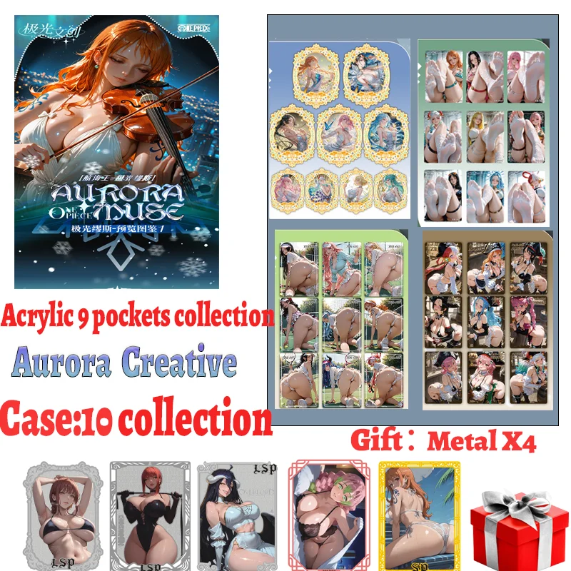 

Latest Aurora Creative One Piece Waifu Collection Boa Nami Robin Uta Booster Doujin Trading Gifts Acrylic 9 pockets collection