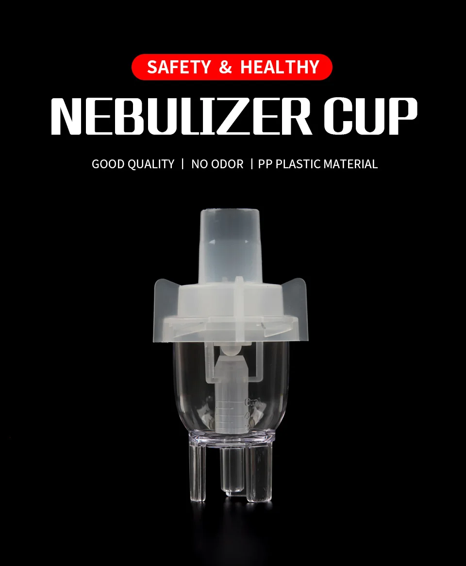 Health Care Atomized Spray Cup Atomizing Cup Aerosol Nebulizer Compressor Sprayer Cup Nosepieces Catheter Inhaler Accessorie