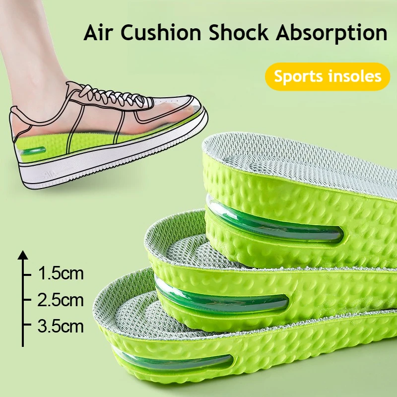 

Air Cushion Lift Insoles Breathable Odor Control Shock Absorbing Arch Support Orthotic Shock Absorbing Insoles Running Shoes
