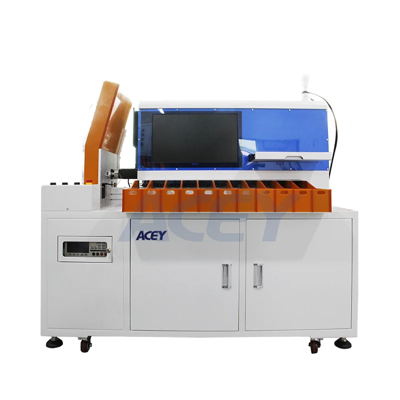 11 Channels Automatic 18650 21700 26650 32700 Cylindrical Lithium Ion  Cell Sorting Machine