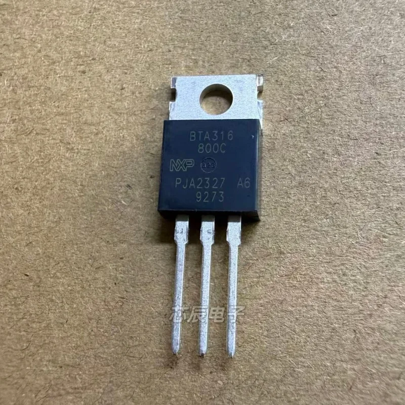 10pcs Brand-new, factory-sealed, imported bidirectional thyristor BTA316-800C, BTA316800C, through-hole TO-220