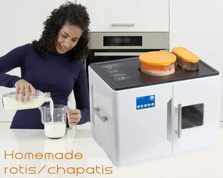 Hot SalesFully Automatic Electric Roti Robot Rotti Ata Chapati Flatbread Tortilla Maker Rotimatic Roti Maker Magic Food Processo