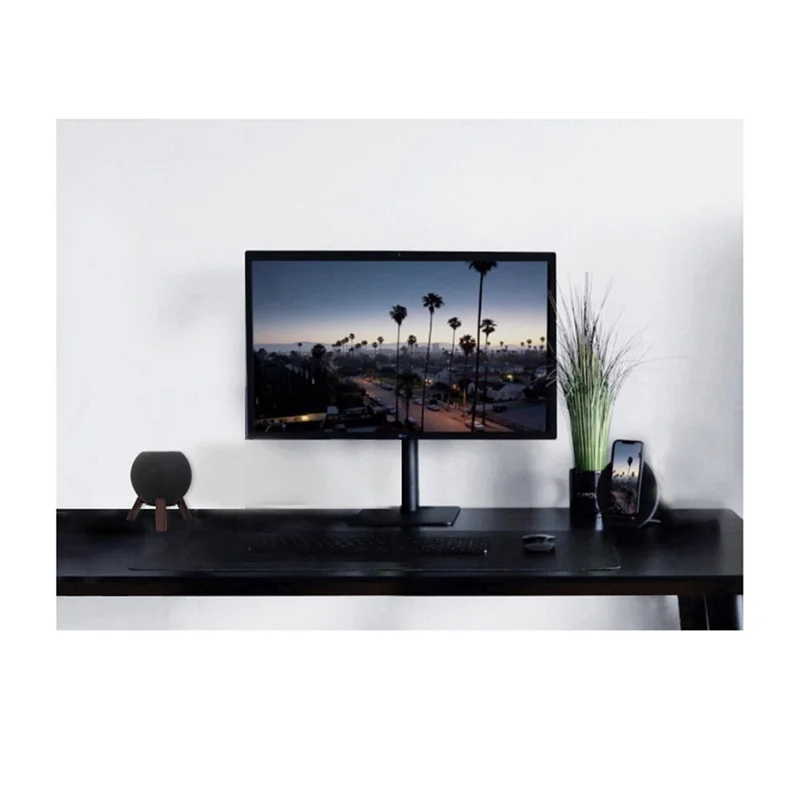 2X Dudukan Kayu Asli untuk Homepod Mini Dudukan Kayu Tripod dengan Bingkai Logam Speaker Mini Pod Rumah Well-AB01