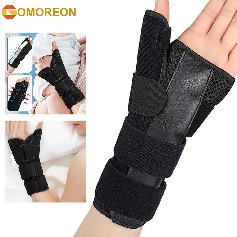 Wrist Brace with Thumb Spica Splint Wrist Support Thumb Spica Thumb Support for Arthritis, Sprains,Carpal Tunnel Pain,Tendonitis