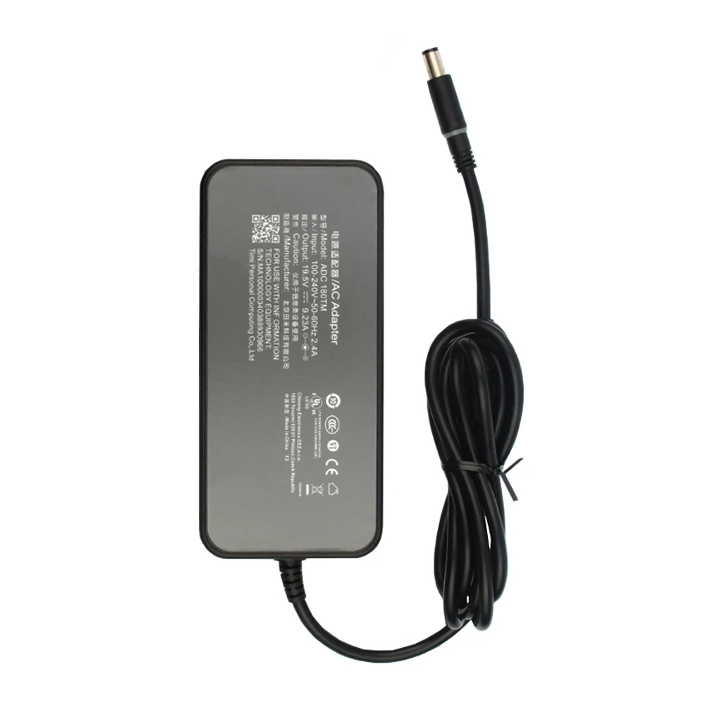 Imagem -03 - Adaptador ac para Fonte de Alimentação Portátil 19.5v 9.23a Adc180tm Carregador para Xiaomi 15.6 1660ti 1060g 180w 7.4x5.0 mm com Pino