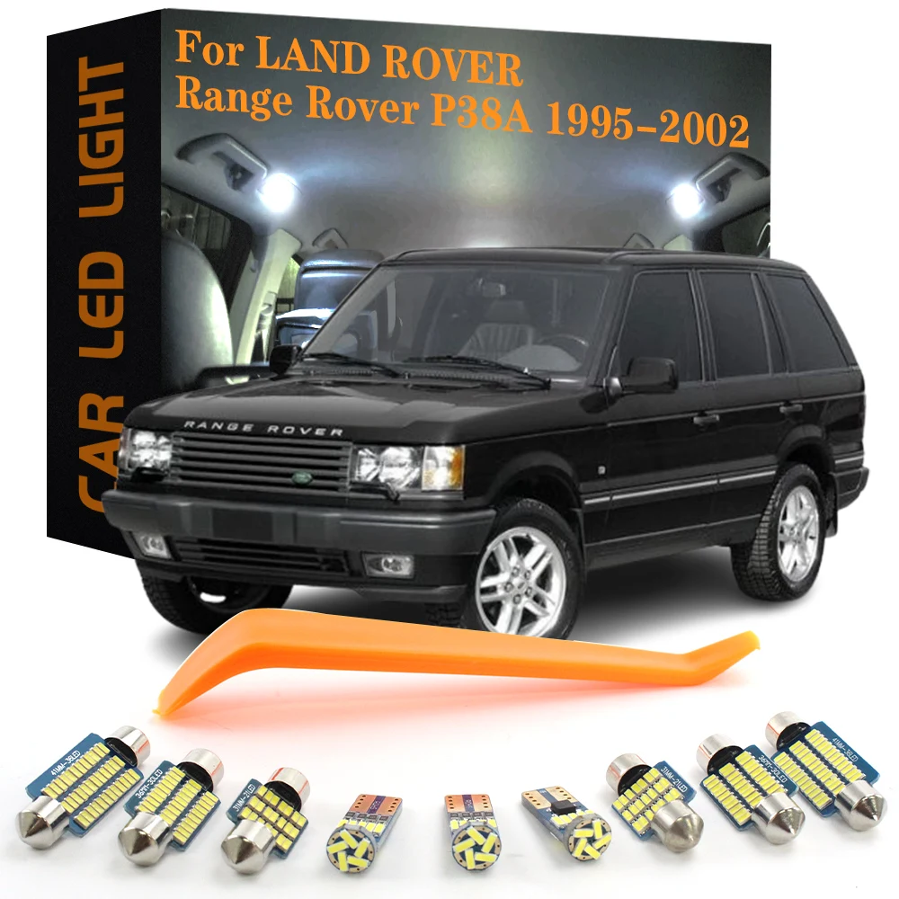 21pcs Canbus Car LED Interior Lights For Land Rover Range Rover II P38A 1995-2002 No Error Auto Dome Trunk License Plate Lamps