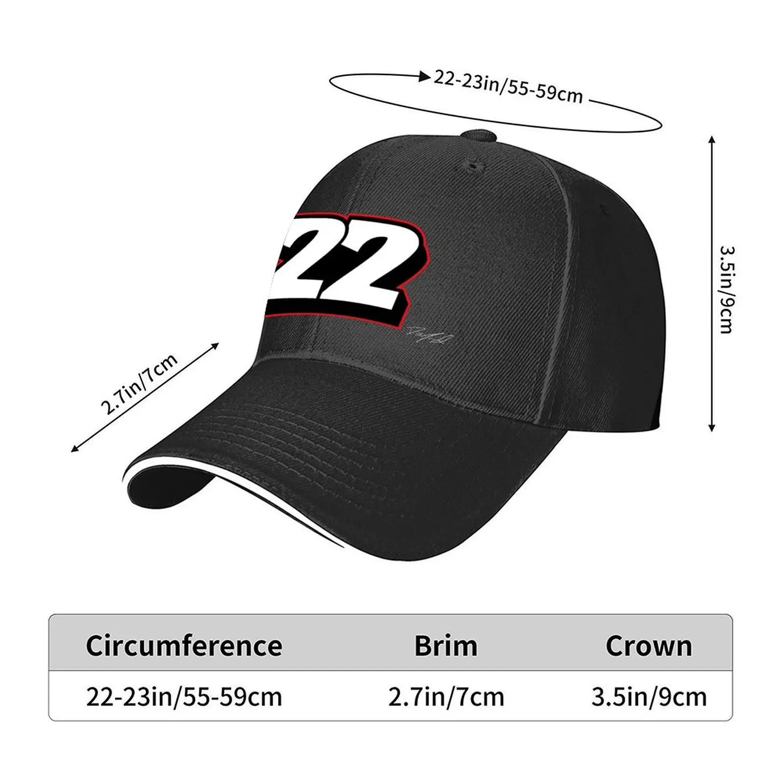 22 Signature Baseball Cap Anime Hat Hat Beach Fishing cap hiking hat Baseball Men Women's