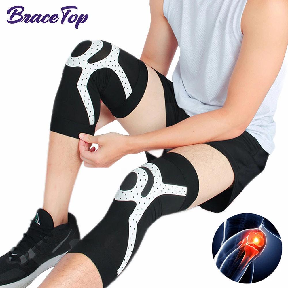 BraceTop Summer Ultra-thin Knee Joint Protector Sports Knee Pads Exercise Yoga Dancer Decompression Kneecap for Running Cycling