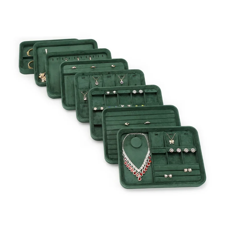 

ProCase Stackable Jewelry Organizer Trays for Drawers Jewelry Drawer Inserts Container Display Case Storage for Earring Necklace