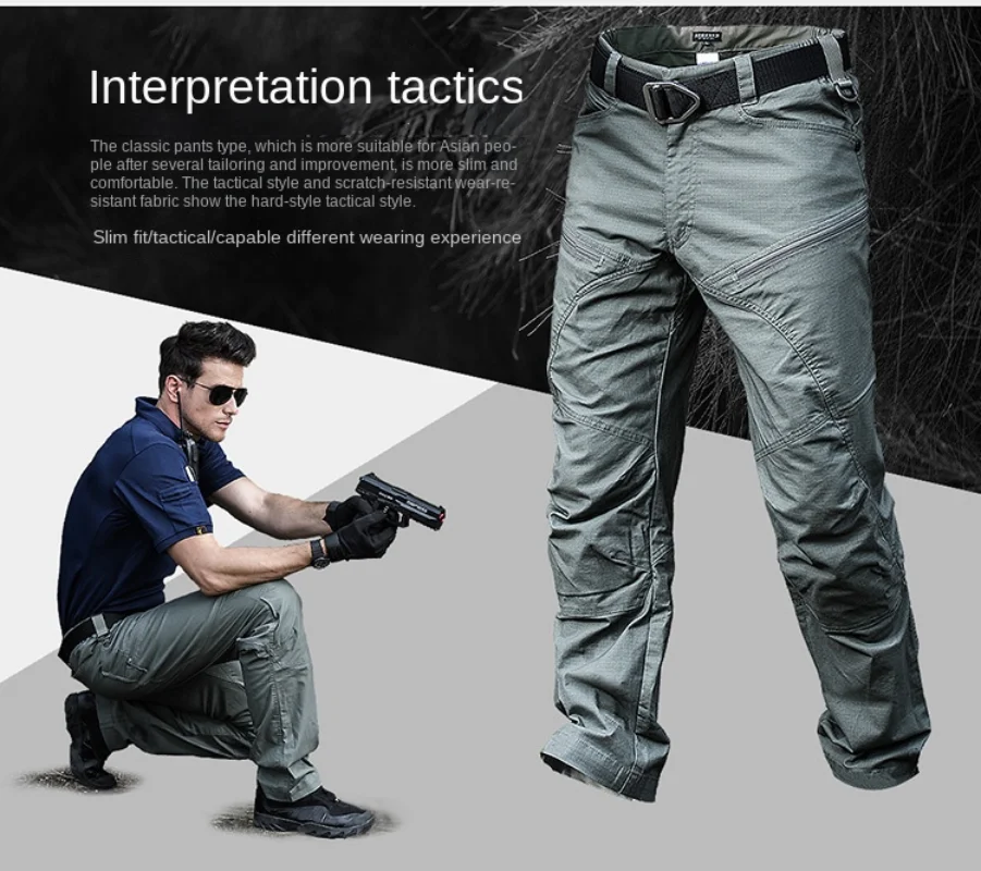 Cycling Moto POC Men\'s Tactical Pants Breathable Outdoor Army Military Long Trouser Male Waterproof Quick Dry Hiking Cargo Pants