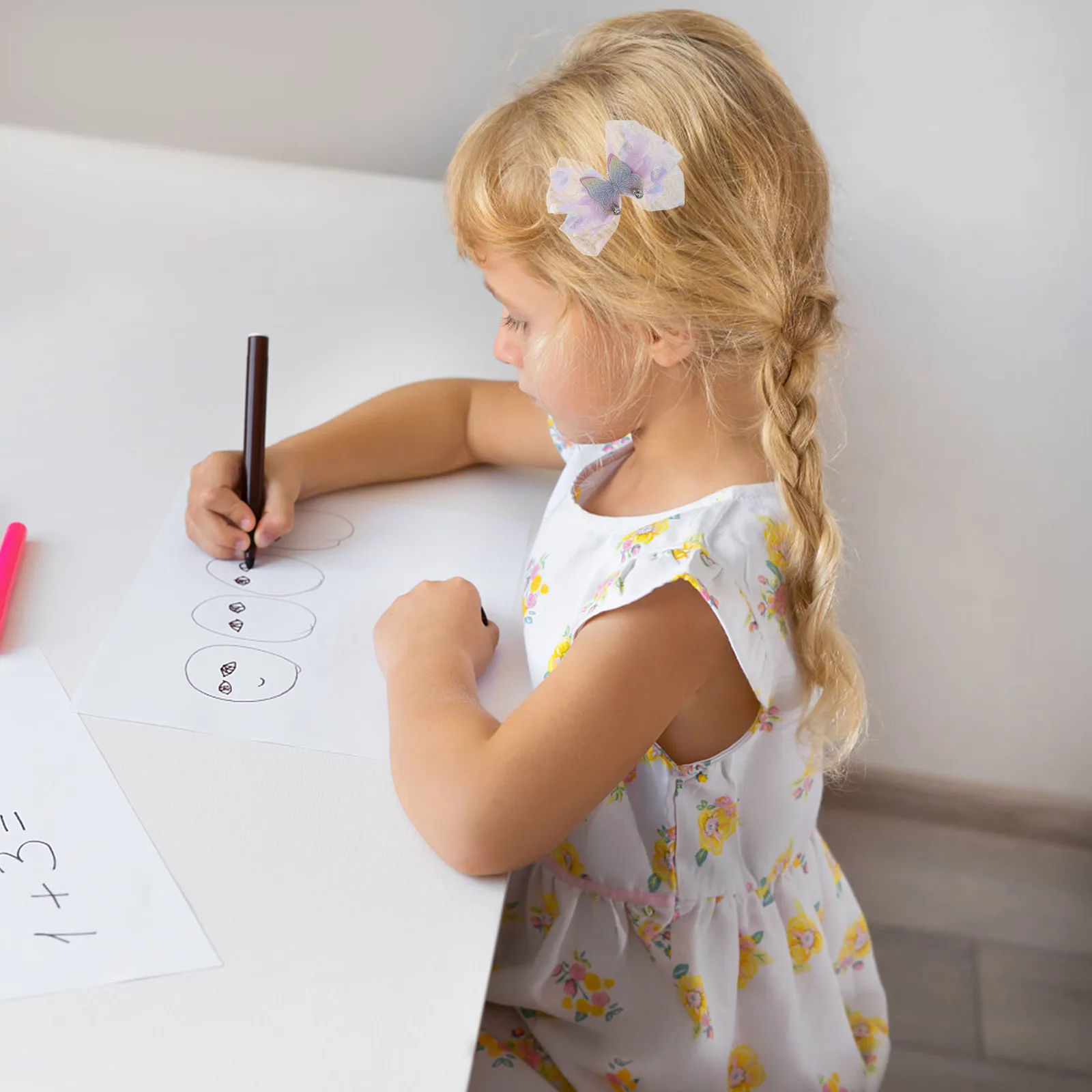 

6 Pcs 's Butterfly Hair Clip Bowknot Barrettes Women Claw Clips Little