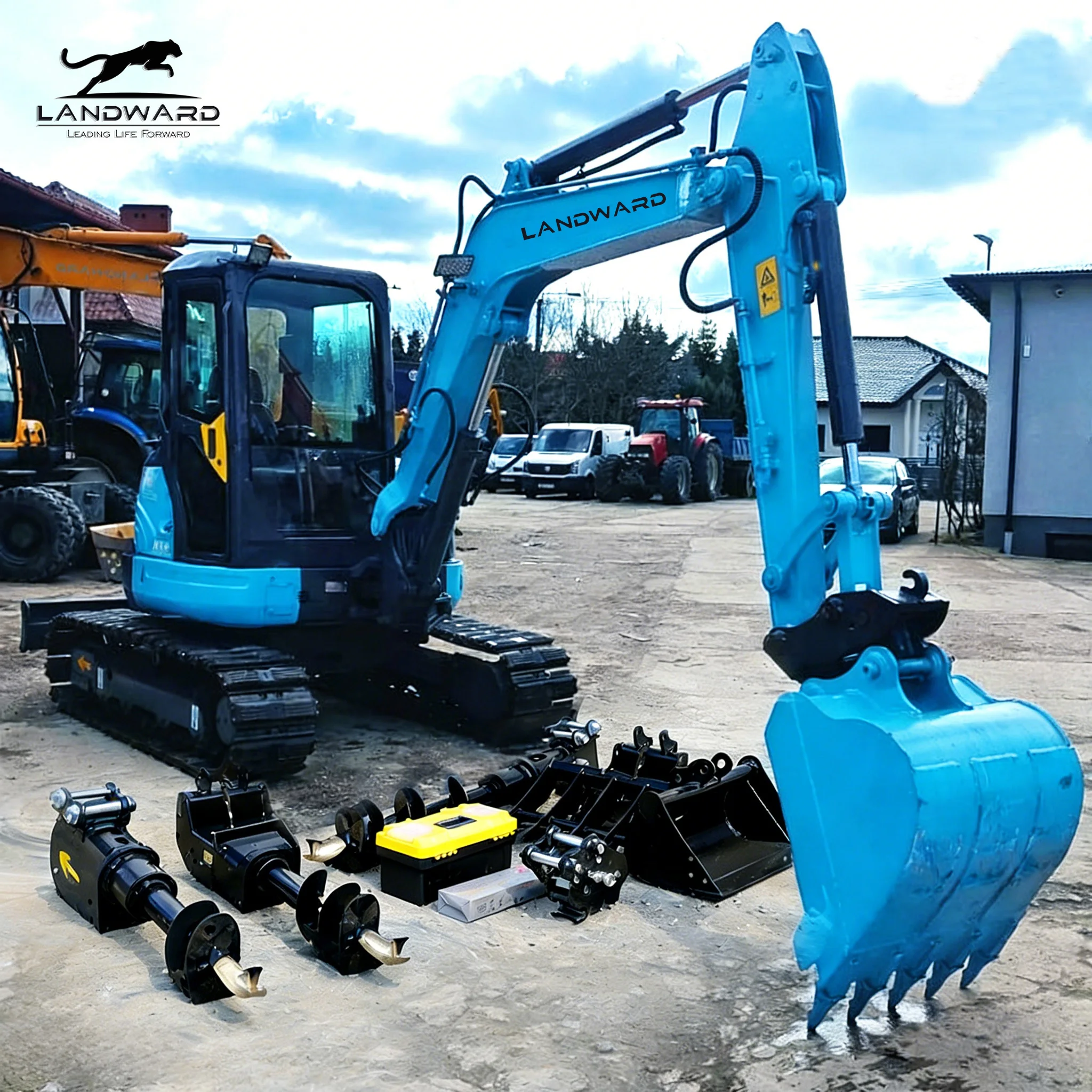 Mini Excavadora de 2.5 Toneladas para Agricultura en Europa, Fabricada en China, Multifuncional, Hidráulica, de Orugas, 2000 kg, Económica y Personalizable