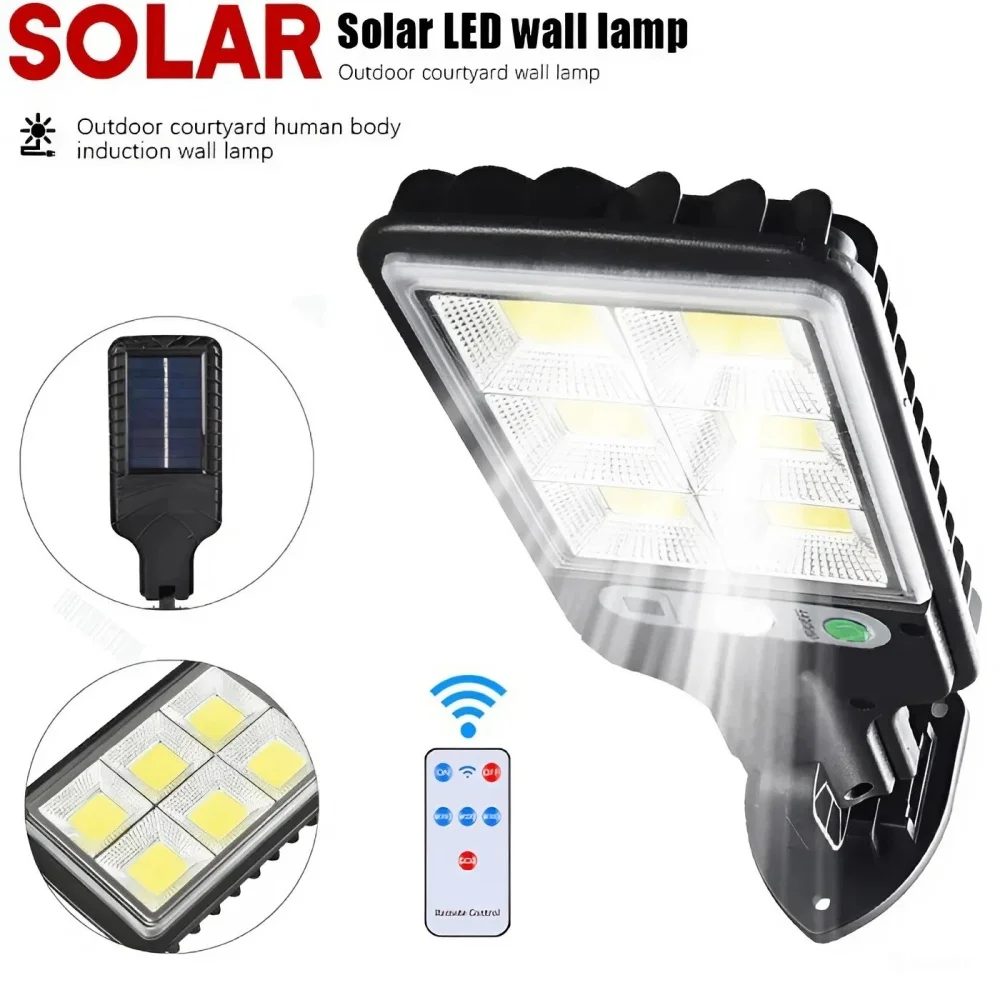

Outdoor Solar Lamp Solar Street Lights With 3 Mode Waterproof Motion Sensor Security Lighting for Garden Patio Path Yard 1~6PCs