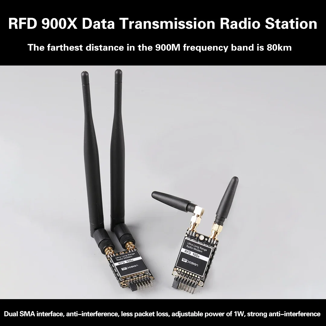 40km Long Distance Australian Imported Modem Data Transmission Radio RFD900X High-Frequency Data Transmission Radio Module