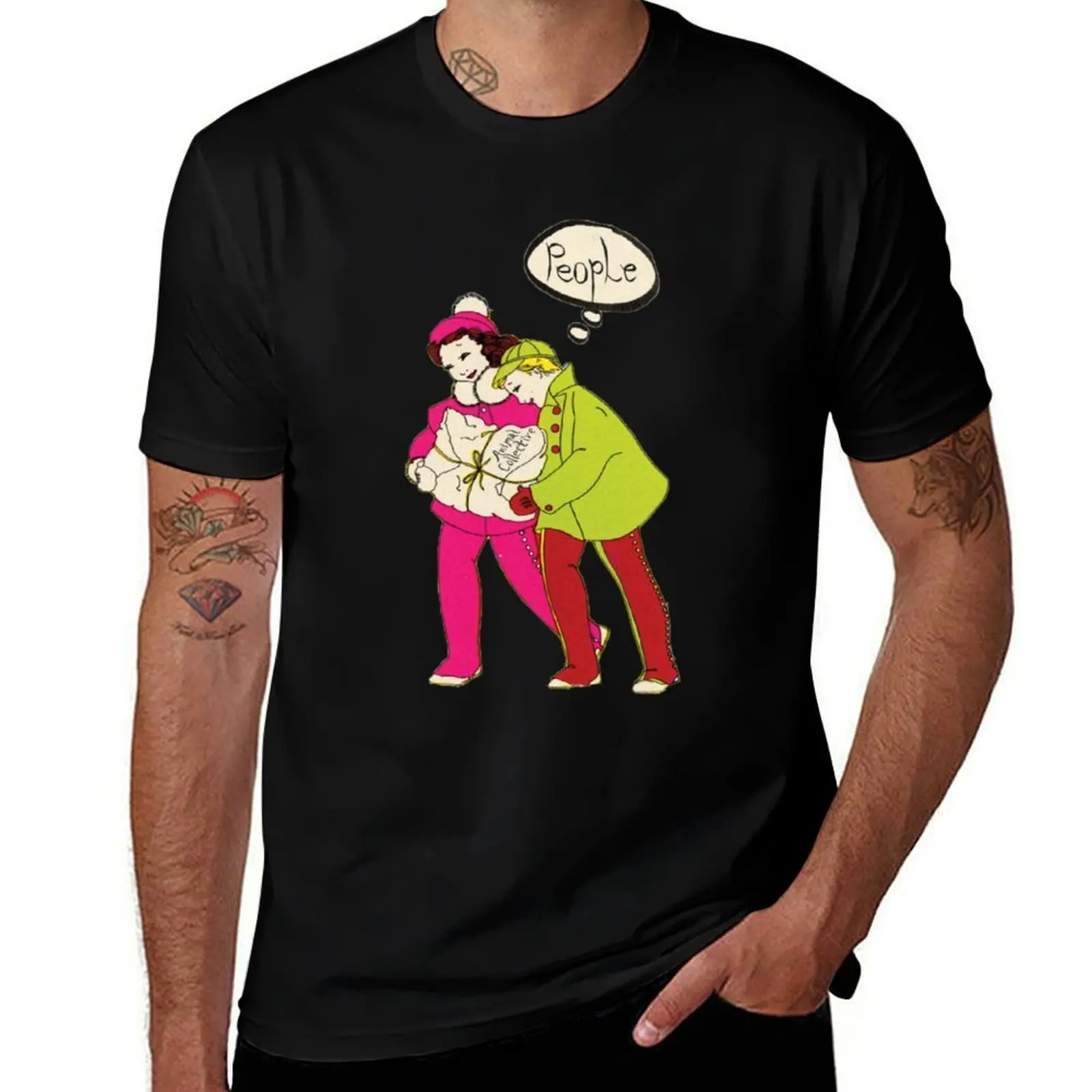 Animal Collective People T-Shirt Everyday Wear Basic Short Sleeve Top T-Shirt