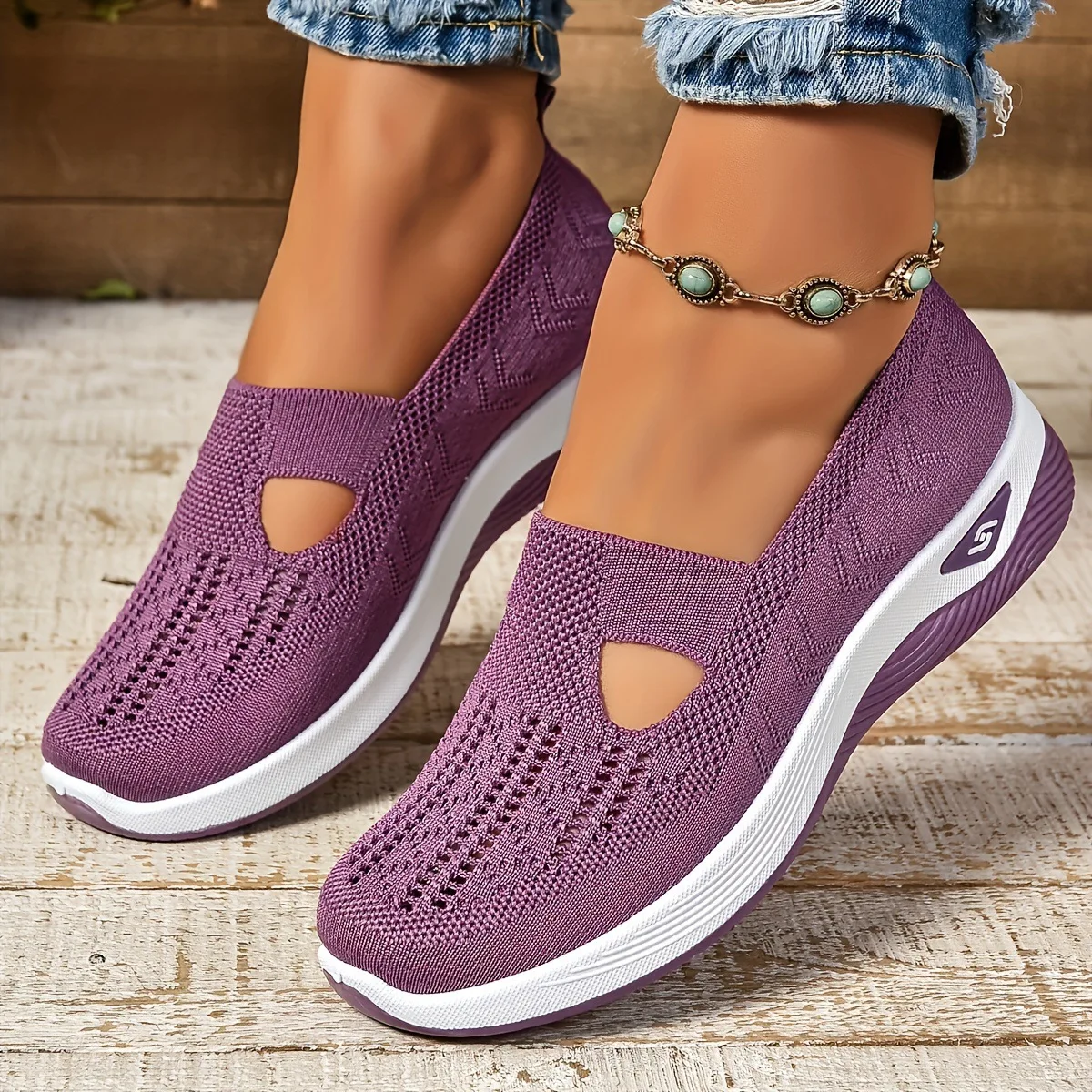 New Arrival Women Mesh Breathable Comfortable Orthopedic Shoes Non Slip Sneakers  Women's casual shoes for spring and summer image 3