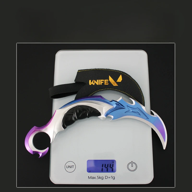 سيف ساموراي معدني ، رافر سلاح فالورانت ، سكين كارامبت ، ملحقات اللعبة ، غير مقطوعة ، مجموعات موديلات ، ألعاب هدايا ، 22 VA