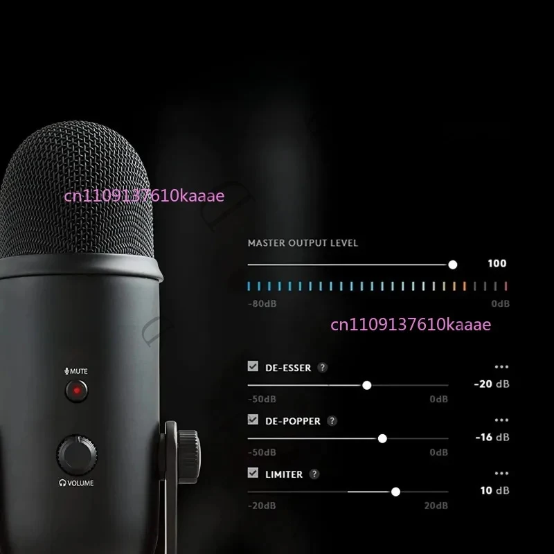 Blue Yeti Portable Noise Cancelling Condenser With 4 Pickup Patterns USP Microphone For Recording, Singing