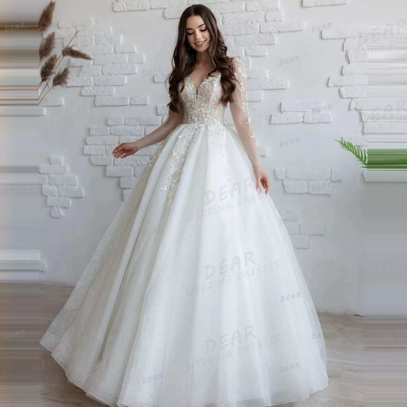 Vestidos De novia con apliques elegantes simples para mujer, línea A, Vestidos De novia Sexy, escote Corazón, Espalda descubierta, fiesta De princesa