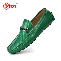 YRZL Loafers Shoes Men Casual Shoes Slip on Formal Loafers Luxury Brand Comfortable Men Moccasins Soft Male Driving Shoes