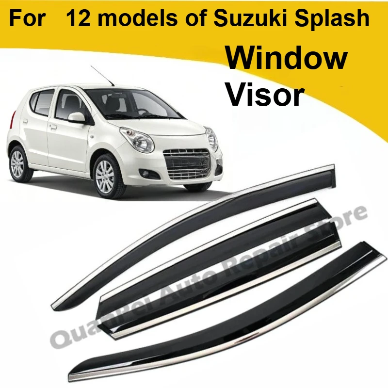 For Suzuki Paixi SPLASH 2012–2023 Rain Guards Door Window Visors Eyebrows Weather Shields