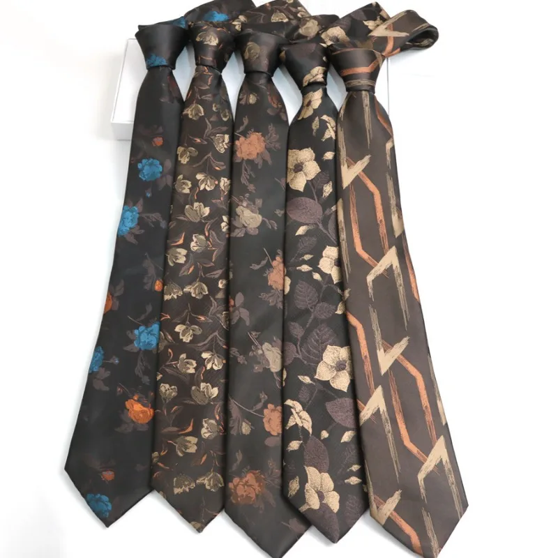 

Floral Patterned Tie for Casual Daily Wear Ties Young and Versatile Tie Uniforms Shirts Ties Accessories Artistic Personality
