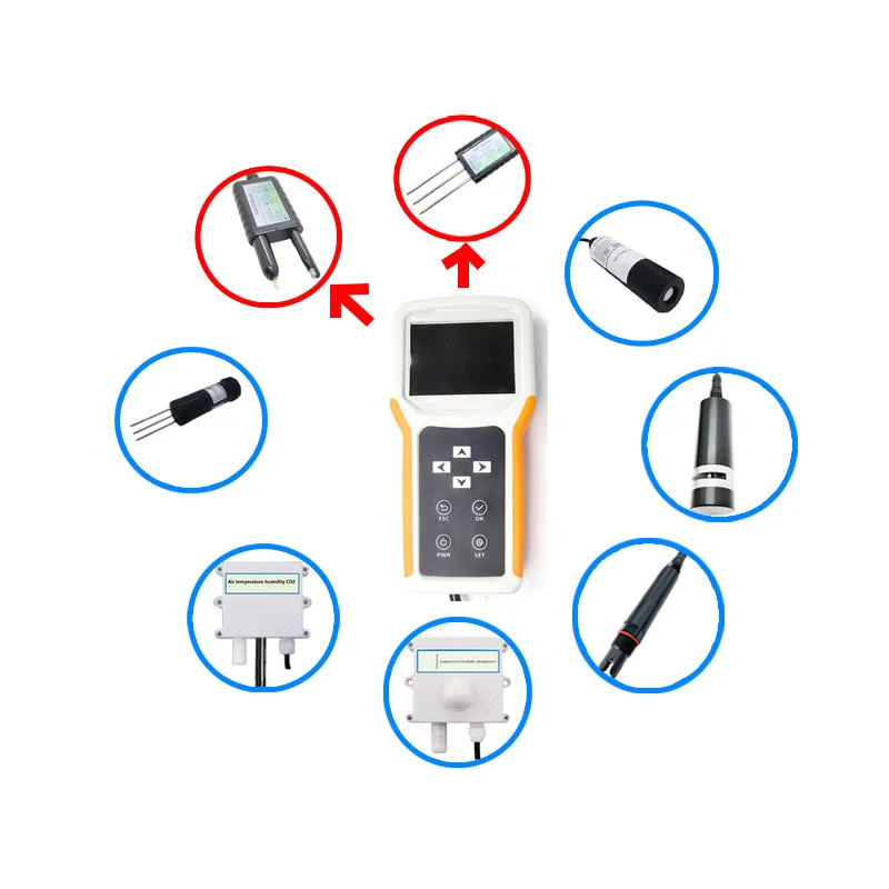 Portable Sensor Soil NPK/PH/EC Analyzer Moisture Nutrient Sensor Data Logger Equipment Portable Soil Analyzer Handheld
