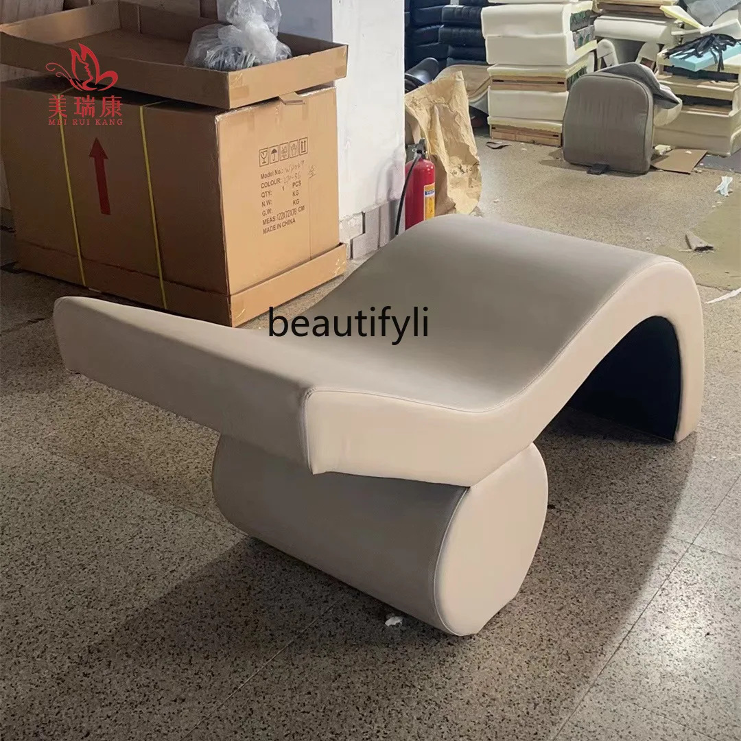 Beauty Salon Medical Massage Physiotherapy Bed Facial  Micro Plastic Bed Curved S-Shaped Eyelash Bed