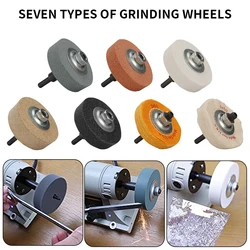 75mm 3 in Ceramic Grinding Wheel Abrasive Buffing Pad Metal Rust Removal Polishing Wheel For Bench Drill Rotary Tool Accessories