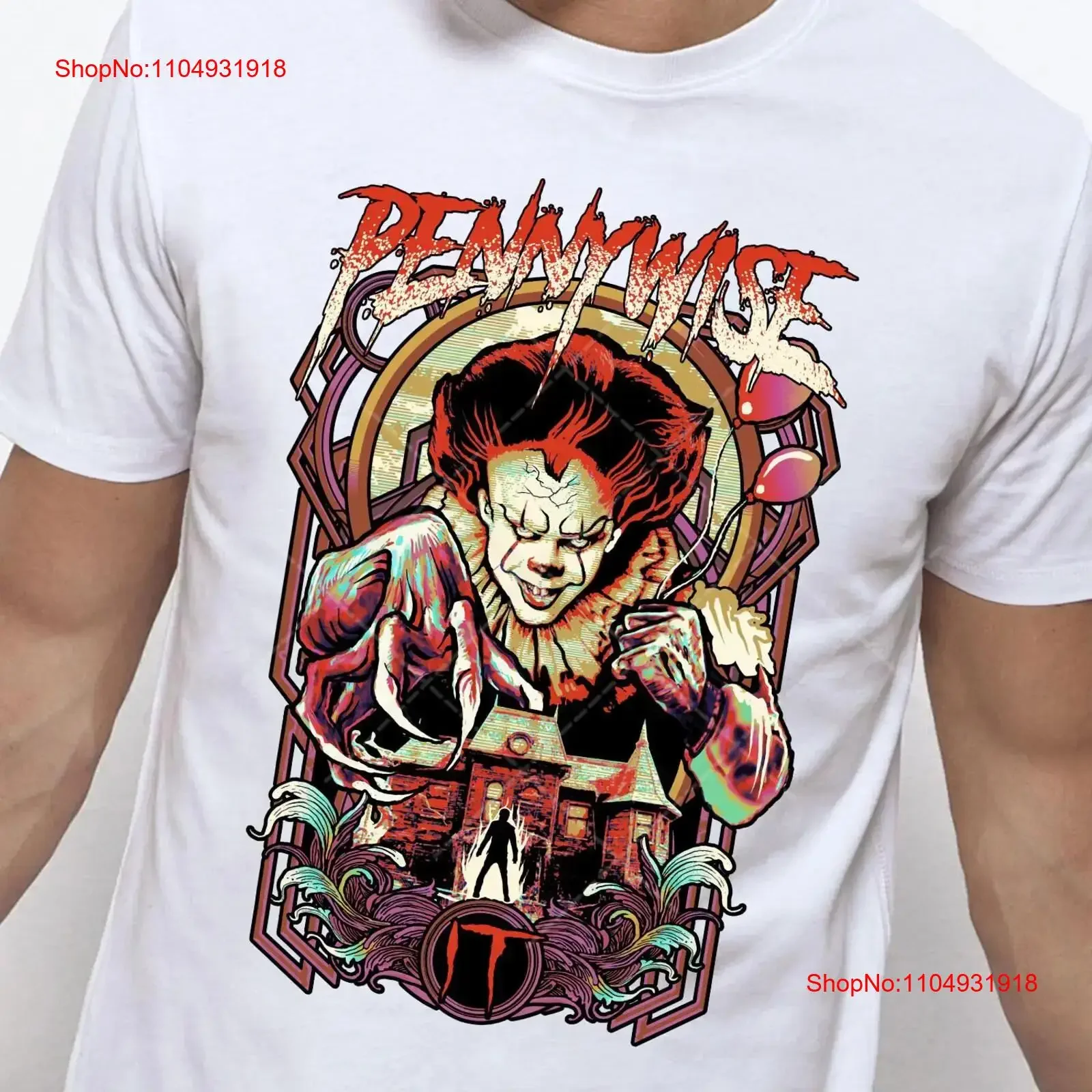Vintage Penny Wise IT shirt Horror T Halloween Stephen King vintage Washed Stretched Unisex streetwear Top For Everyday Wear