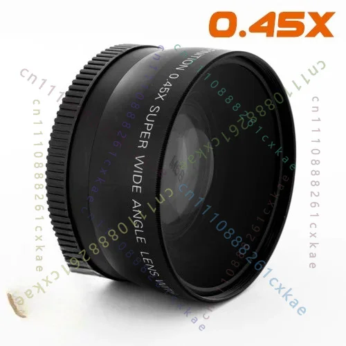 58mm 0.45X Wide Angle Converter Additional Camera Lens Accessory For 58mm Thread 18‑55 Lens