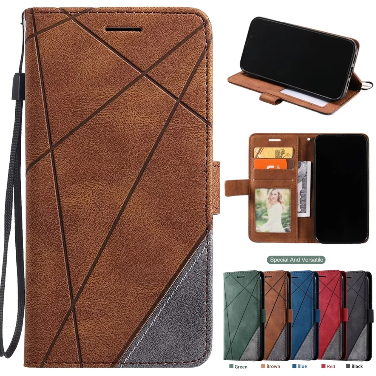 Leather Flip Case For OPPO Find X5 Pro X3 Neo Lite A36 A76 A74 5G Card Slot Magnetic Cover Wallet Etui