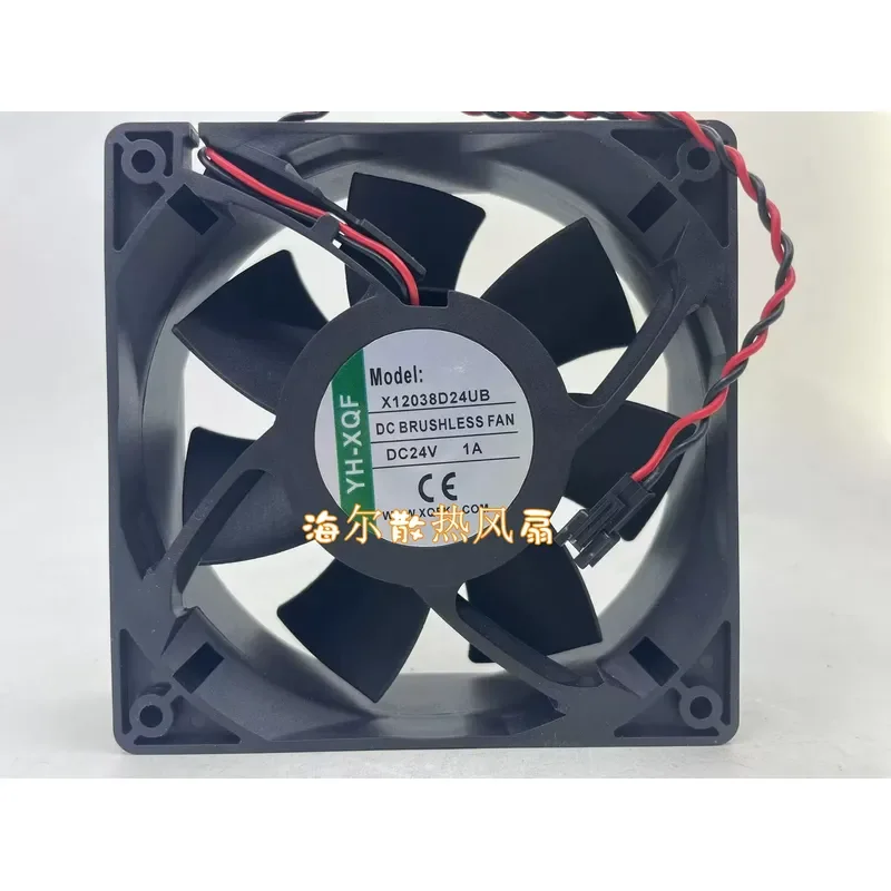 for YH-XQF X12038D24UB/LB DC24V 0.6A Inverter Cooling Fan 12CM Original Genuine Replacement