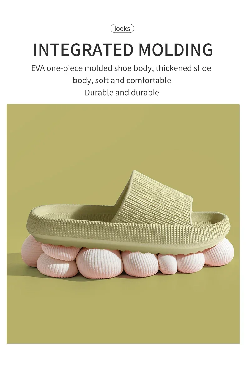 Eva's Simple Herren-Hausschuhe für Herren, Größe 45, Poop-Hausschuhe. Tragen Sie im Sommer eine rutschfeste Schuhe mit weicher Sohle. Und Damenhausschuhe – Detail 7