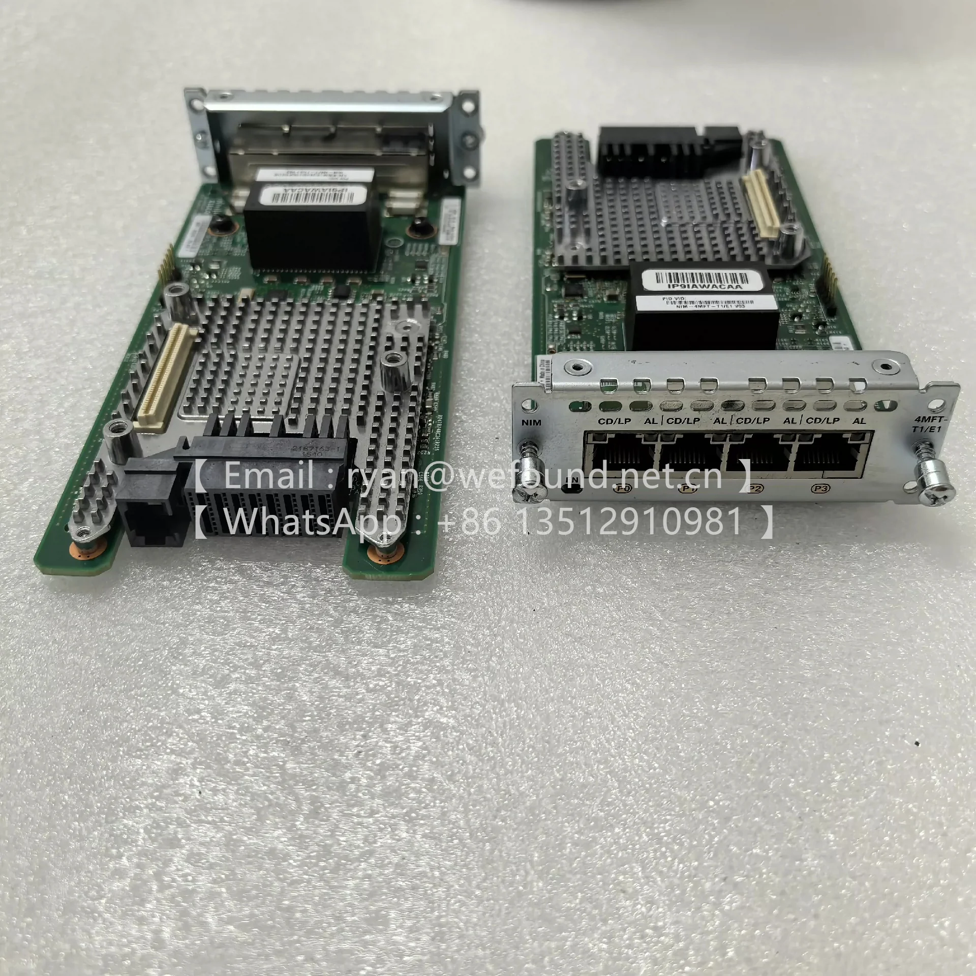 NIM-2MFT-T1/E1   NIM-4MFT-T1/E1  NIM-8MFT-T1/E1  Voice and WAN Network Interface Module