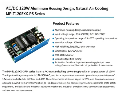120w ac-dc 380v to 24v5a industrial isolation voltage stabilizing step-down switching power supply board adjustable power module