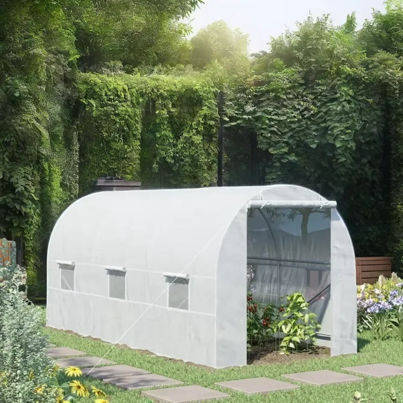 Low Cost Tunnel Greenhouse High Quality Portable Poly Tunnel Garden Greenhouse for Flowers Plants