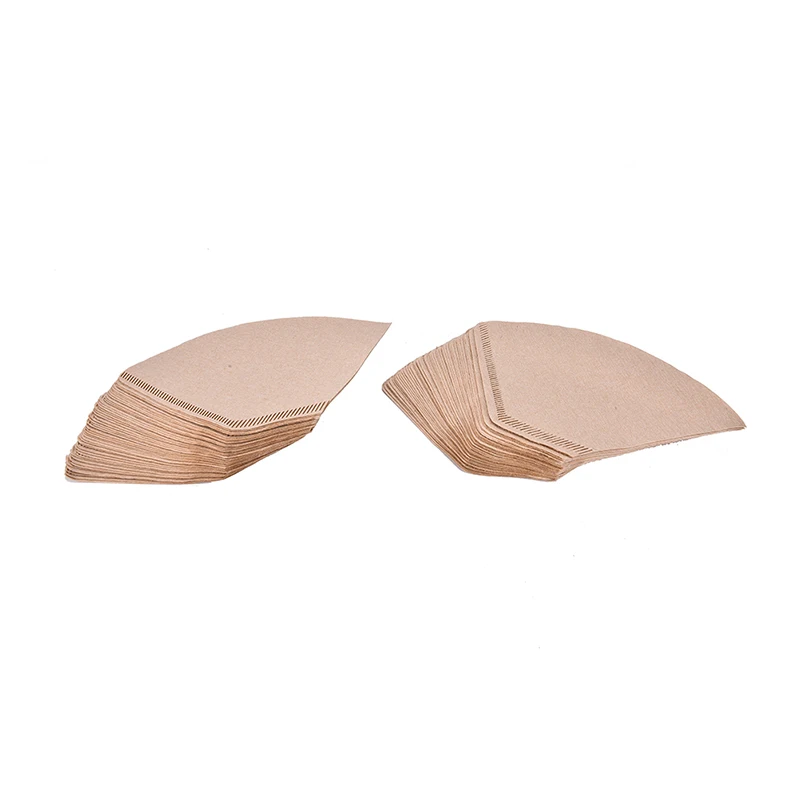 Wooden Original Hand Drip Paper Coffee Filter Espresso Coffee Filters 100Pcs/Bag