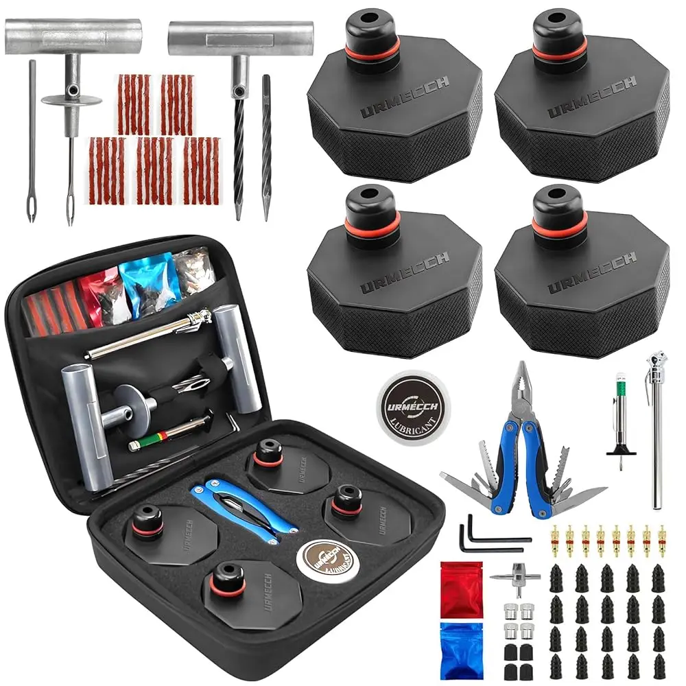 

Ailexpress Recommendation - Rubber Jack Pads Adapters & Tire Repair Tool Kit for Ford Mustang Mach E 2021-2025, 4pcs Rubber Lift