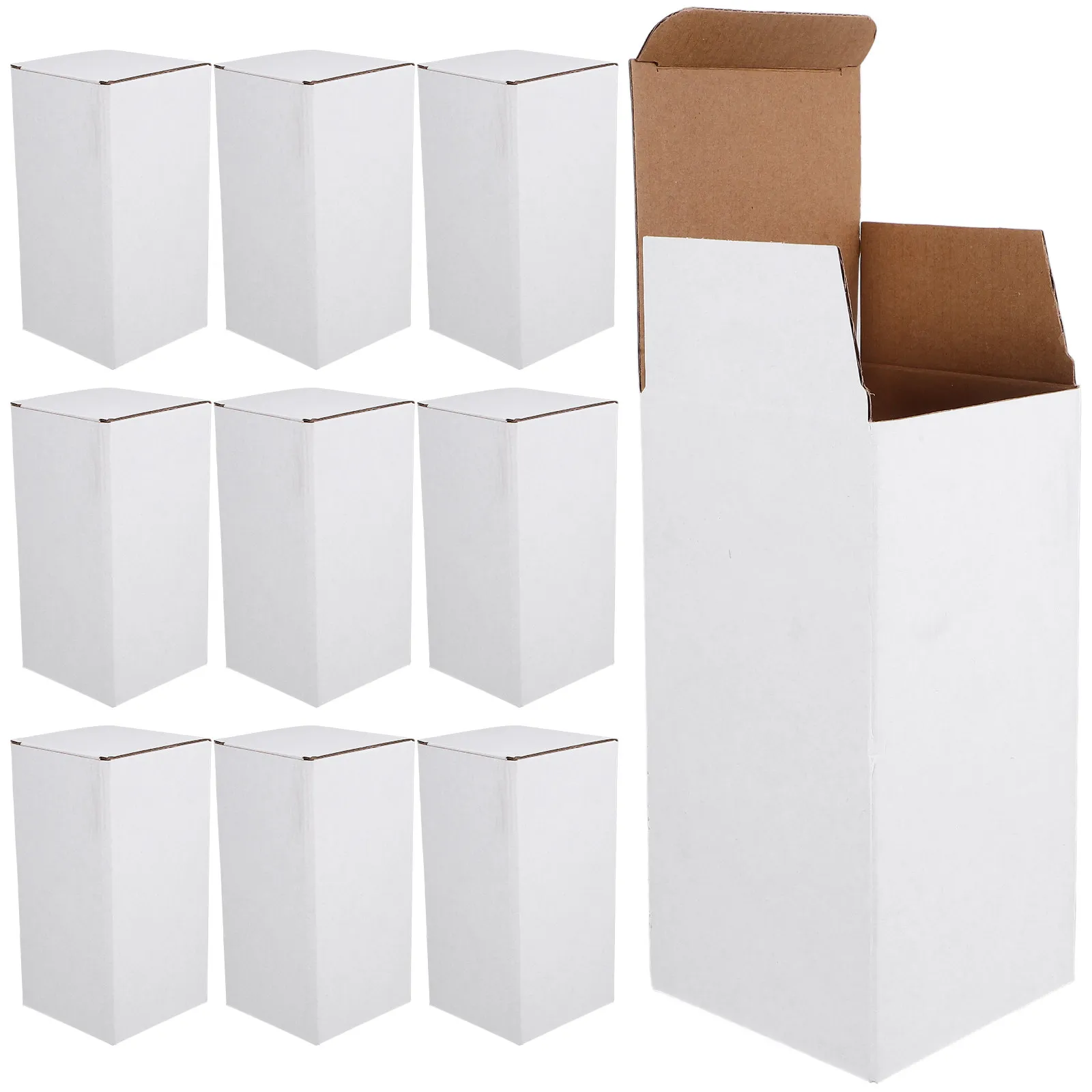 

10pcs Shipping Boxes White Corrugated Cardboard Packing Boxes Mailers for Shipping Glass Bottles Moving Small Business Supplies