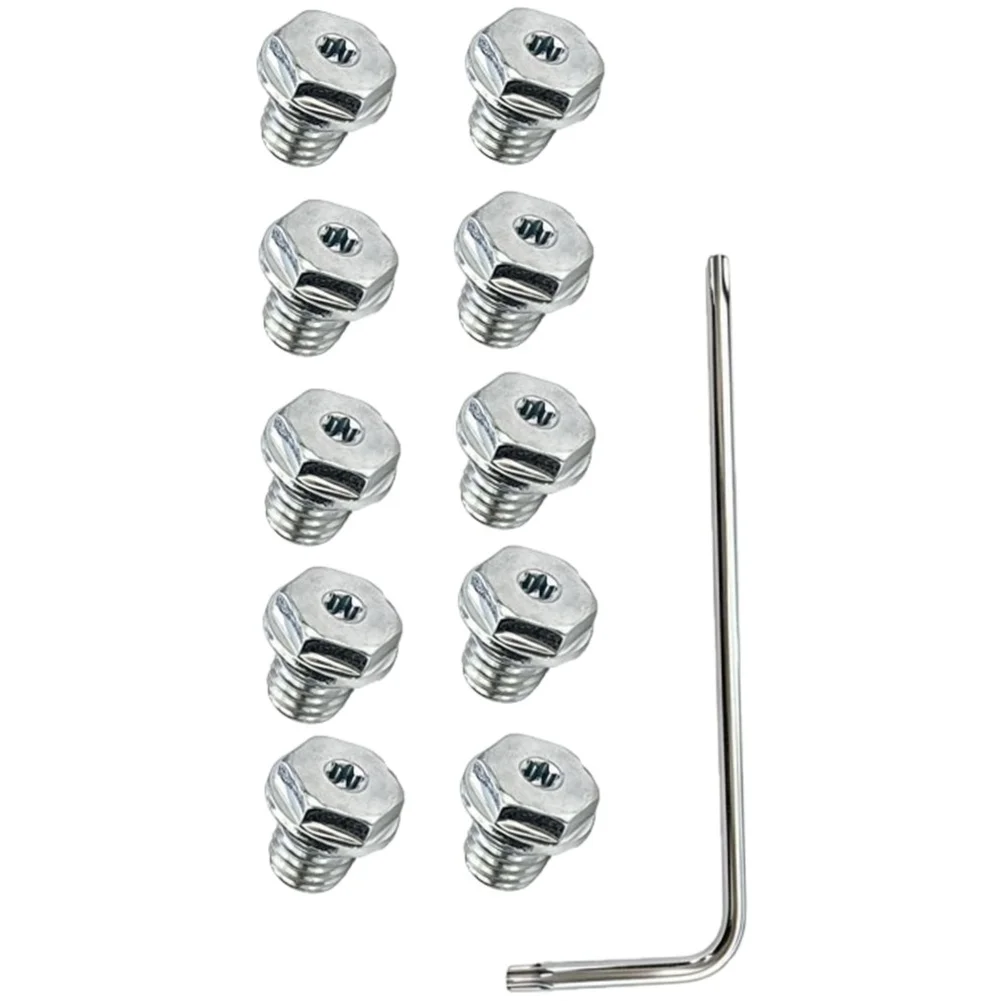 For Professional Landscaping Silver Oil Filler Screw Compatible With Outdoor Equipment Screw Replacement Screw Set